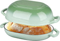 Enameled Cast Iron Sourdough Bread Oven - 7QT Dutch Oven for Crispy