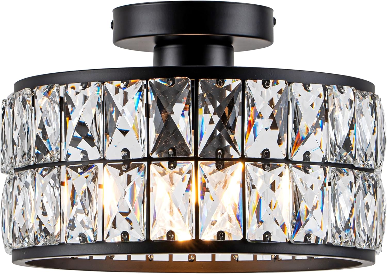 Crystal Ceiling Light Modern Flush Mount Chandelier for Any Room