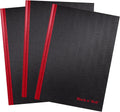 Black n' Red Notebooks Business Journals 3 Pack - Durable Optik Paper