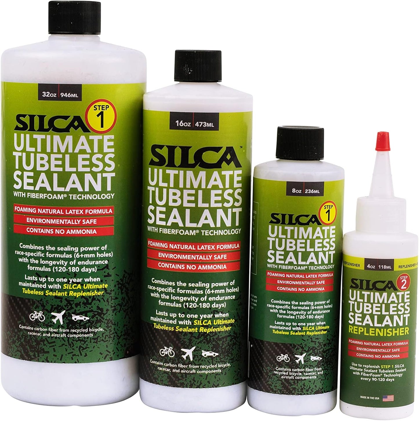 SILCA Ultimate Tubeless: Premium Foaming Latex Formula for Bikes