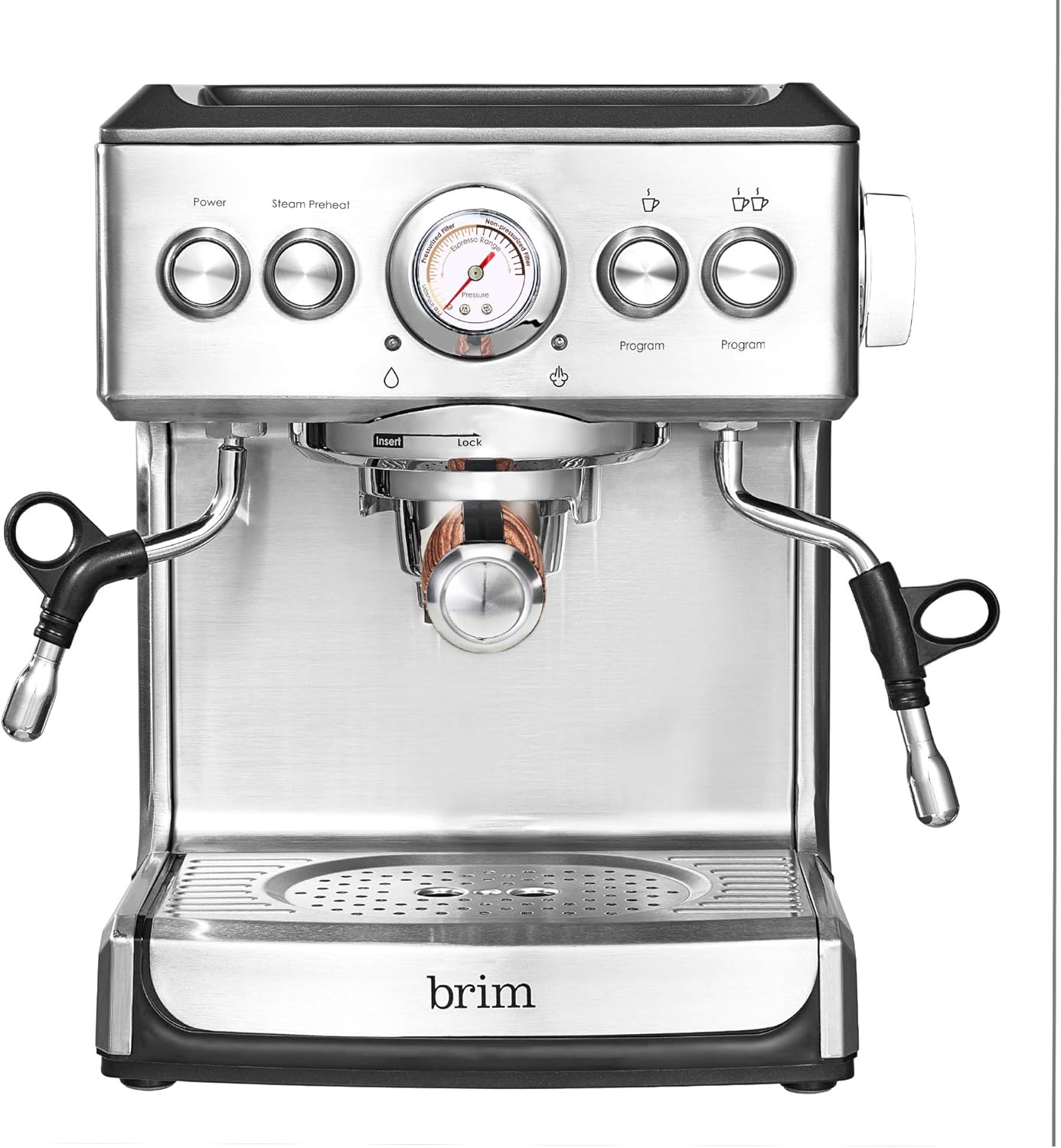 Brim 19 Bar Espresso Machine - Fast Heating, All-in-One Maker