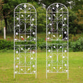 Trellis for Climbing Plants Outdoor 70.8x19.6 in (2 Pack) - Rustproof