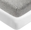 HonestBaby Classics Fitted Crib Sheets Set - Organic Cotton, 2 Pack