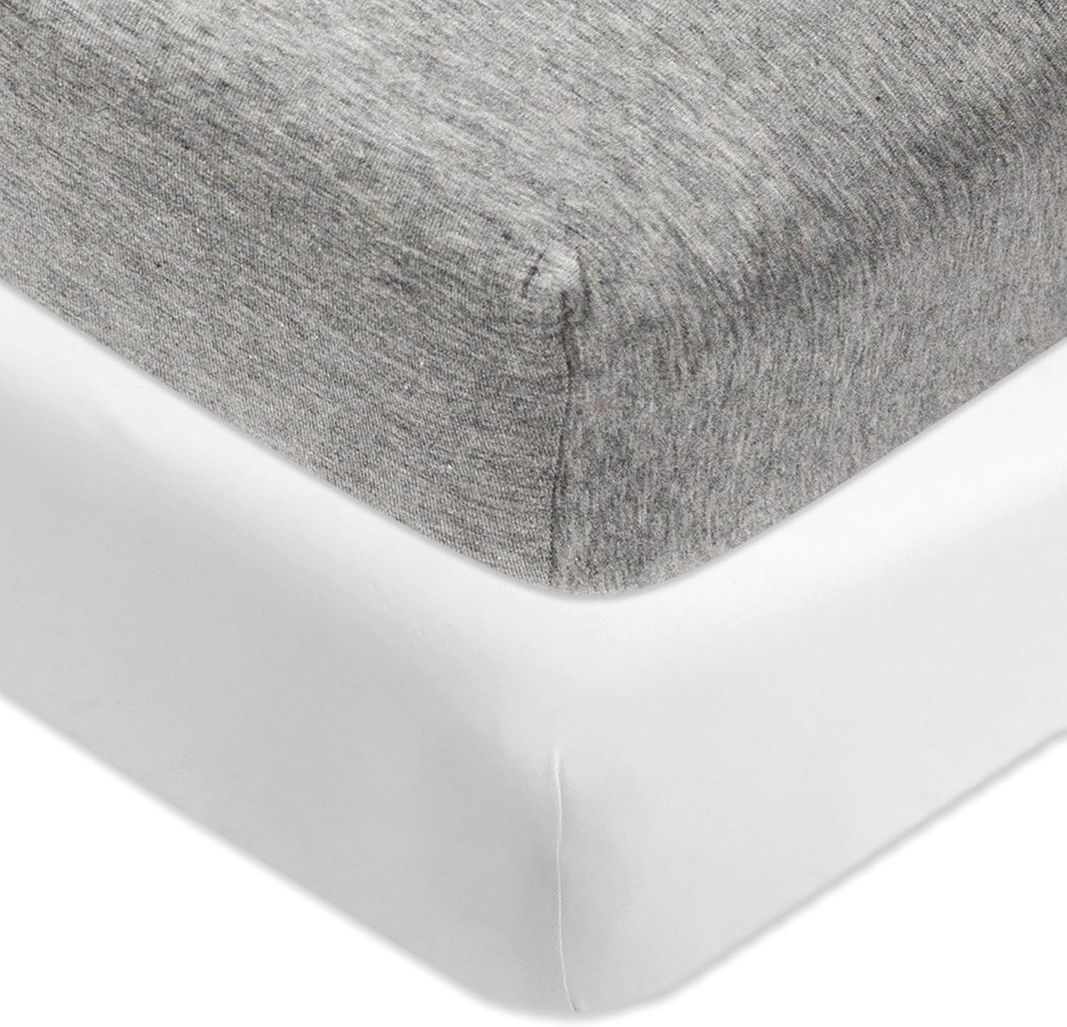 HonestBaby Classics Fitted Crib Sheets Set for Baby Nursery