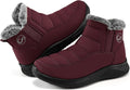 Warm Waterproof Ankle Snow Boots for Women by Ecetana