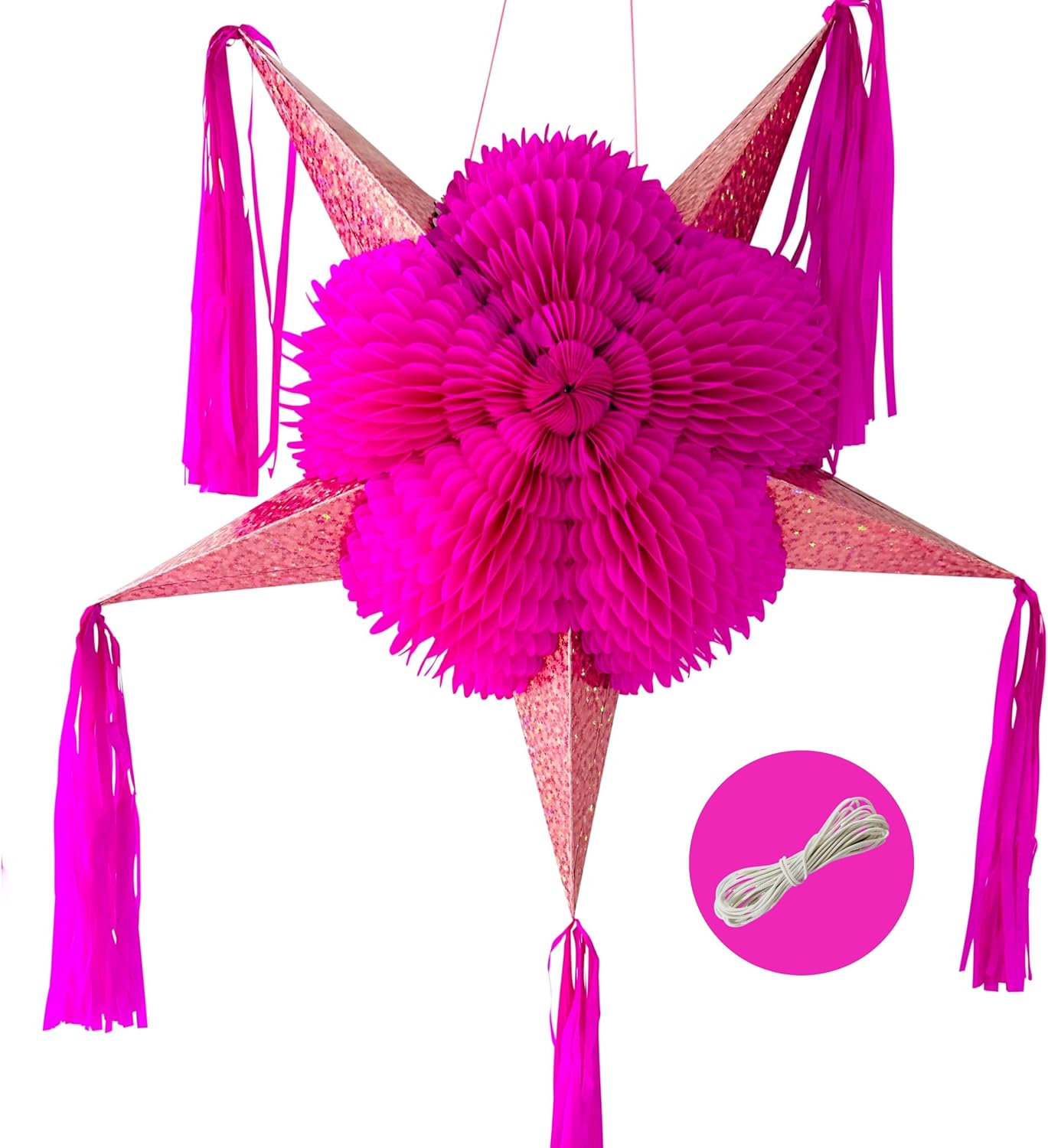 Mexican Star Pinata for Glamorous Pink Party Decorations