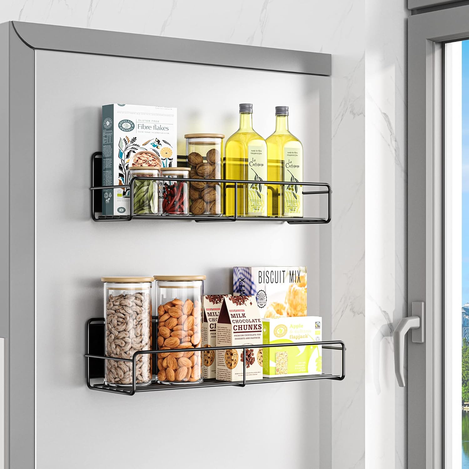 Magnetic Spice Rack: Maximize Space Efficiency