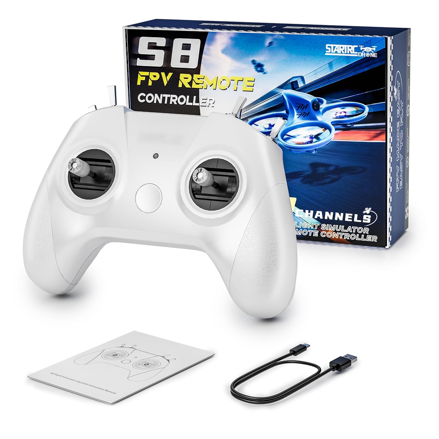 S8 Drone Simulator Controller for FPV Training and Practice