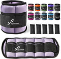 Adjustable Ankle Weights 1 Pair 2-10 lbs - Adjustable Sandbag Straps