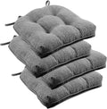 Downluxe Indoor Chair Cushions for Dining Chairs - Dark Grey
