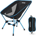 Lightweight Folding Camping Chair Blue - Supports 330Lbs, Compact