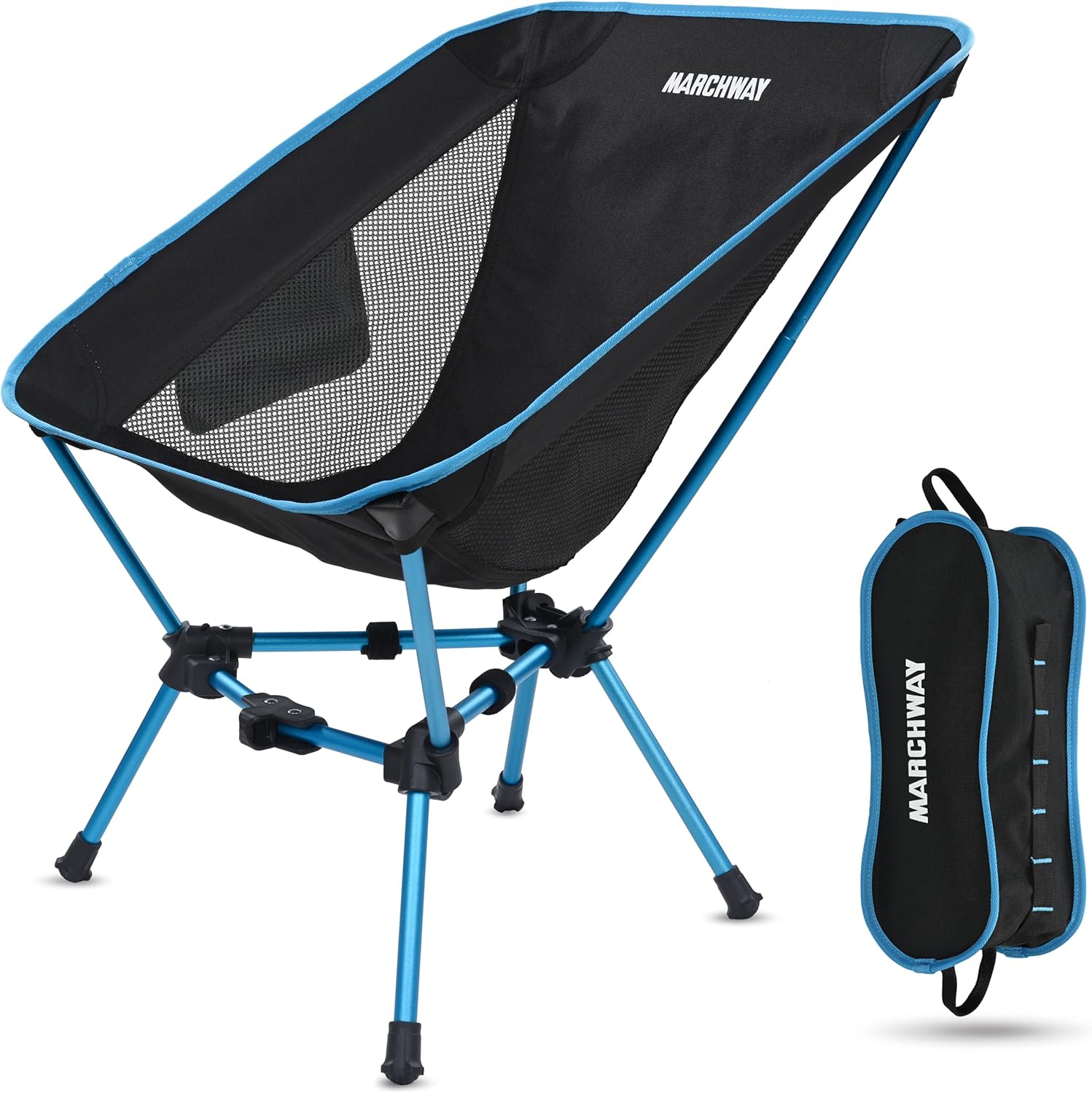 MARCHWAY Lightweight Folding Camping Chair for Outdoor Adventures
