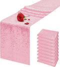 Pink Sequin Table Runner 12 x 72 in 10 Pack - Sparkling Event Decor