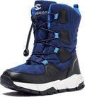 HOBIBEAR Kids Snow Boots - Waterproof Warm Faux Fur Lined