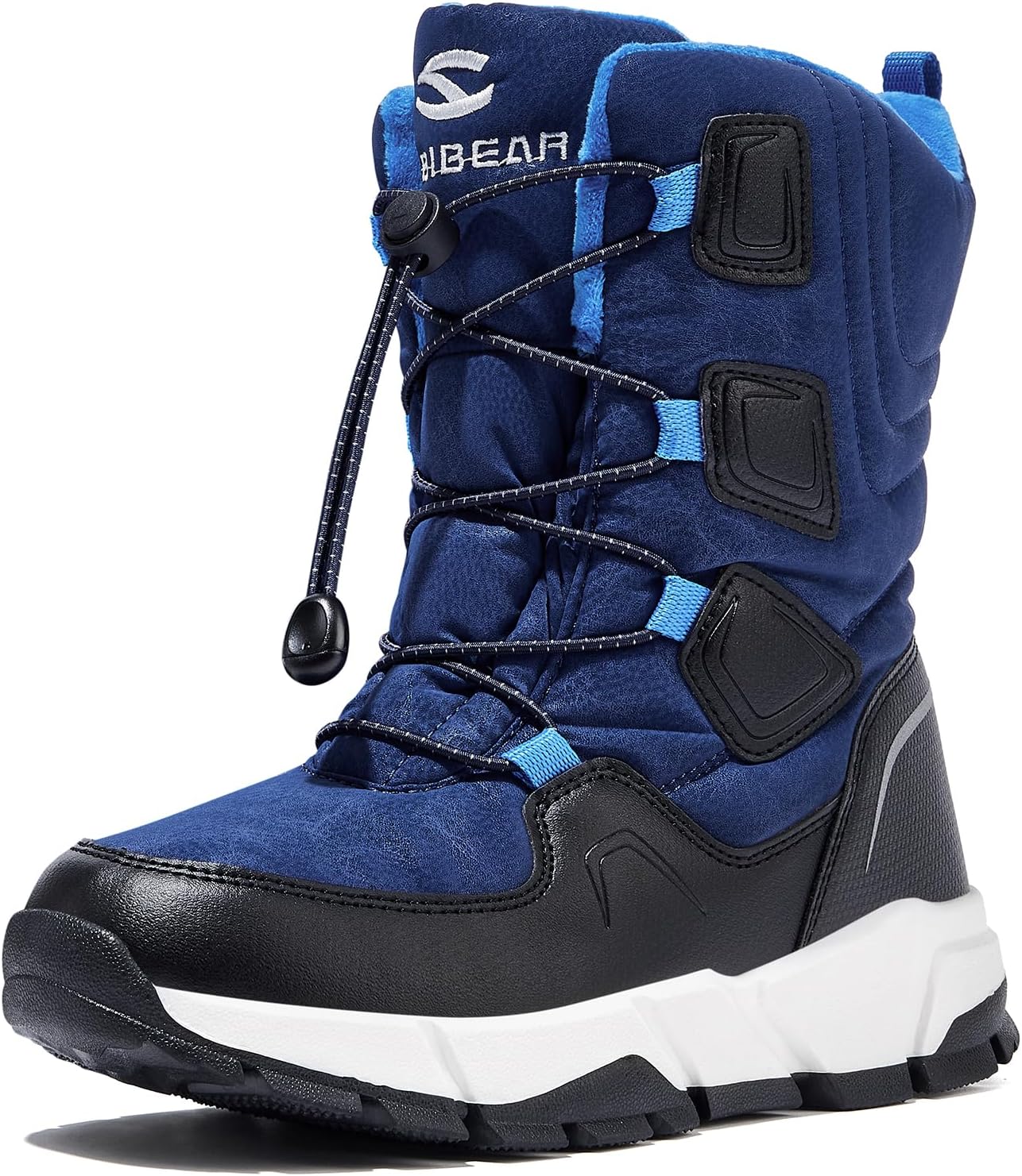 HOBIBEAR Kids Snow Boots - Waterproof Warm Faux Fur Lined