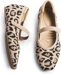 Women Square Toe Mary Jane Flats with Arch Support - Knit