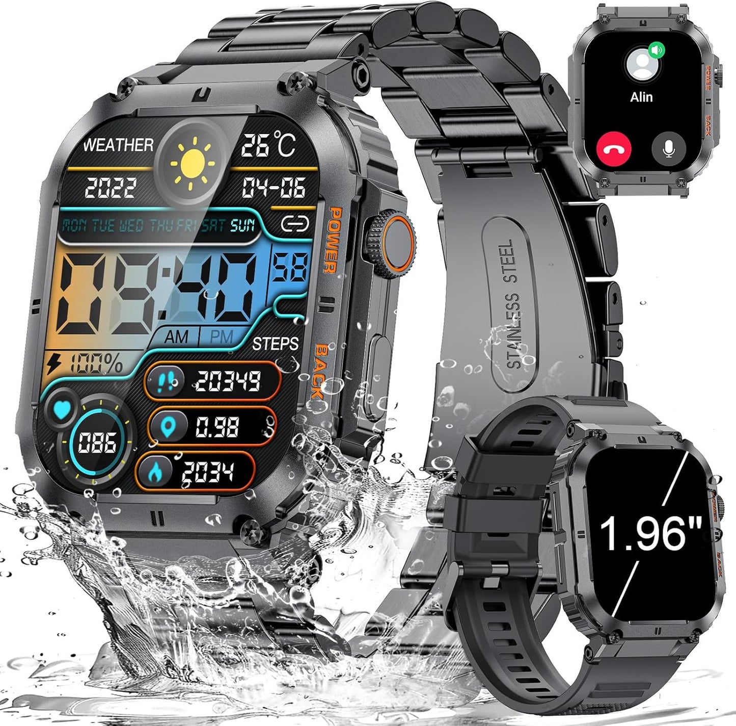 LIGE Military Smart Watch: Answer Calls on the Go!