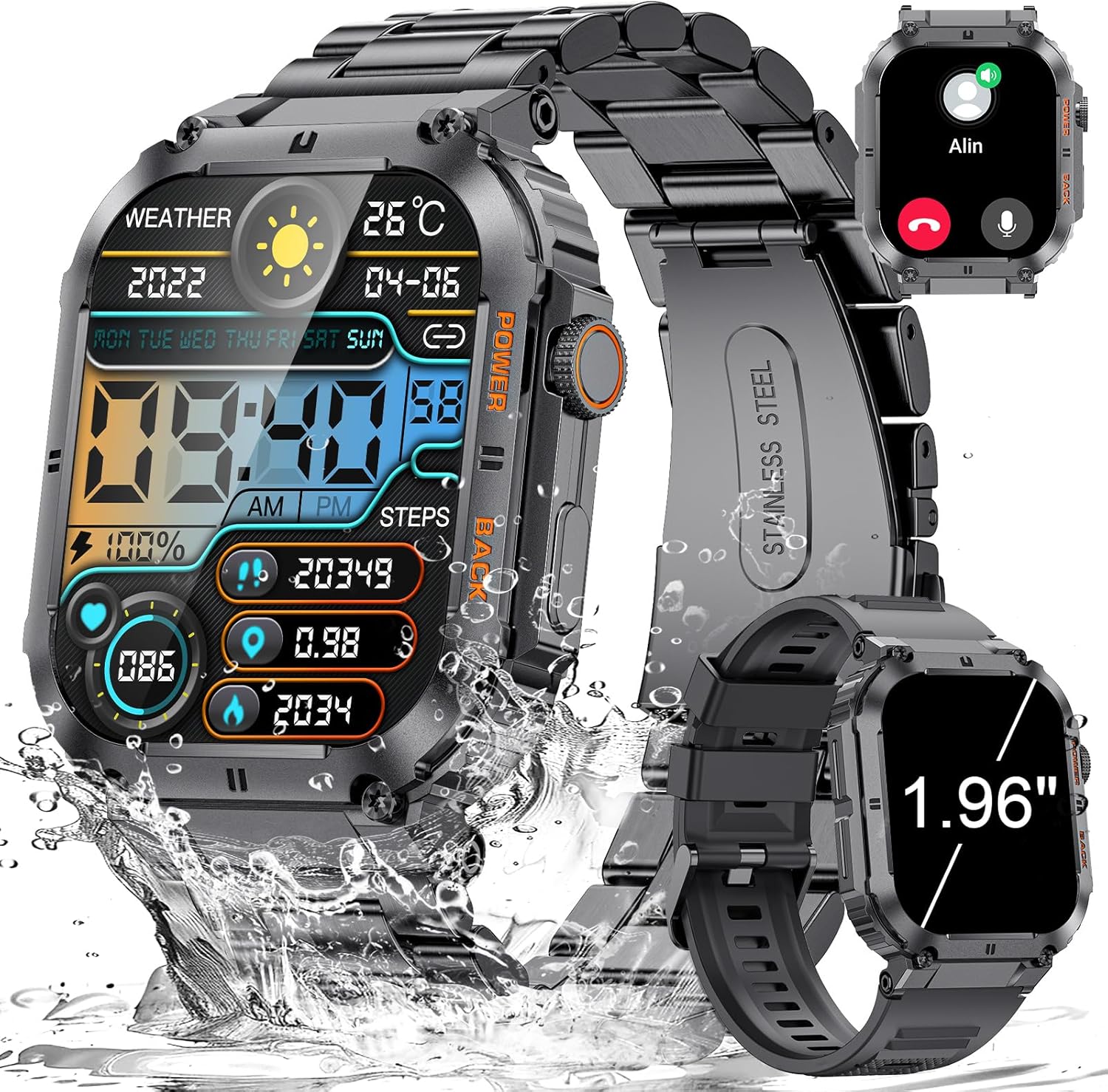 LIGE Military Smart Watch: Answer Calls on the Go!