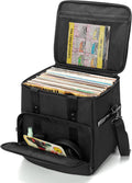 Vinyl Record Carrying Bag Albums Storage Case - Holds 60 LPs