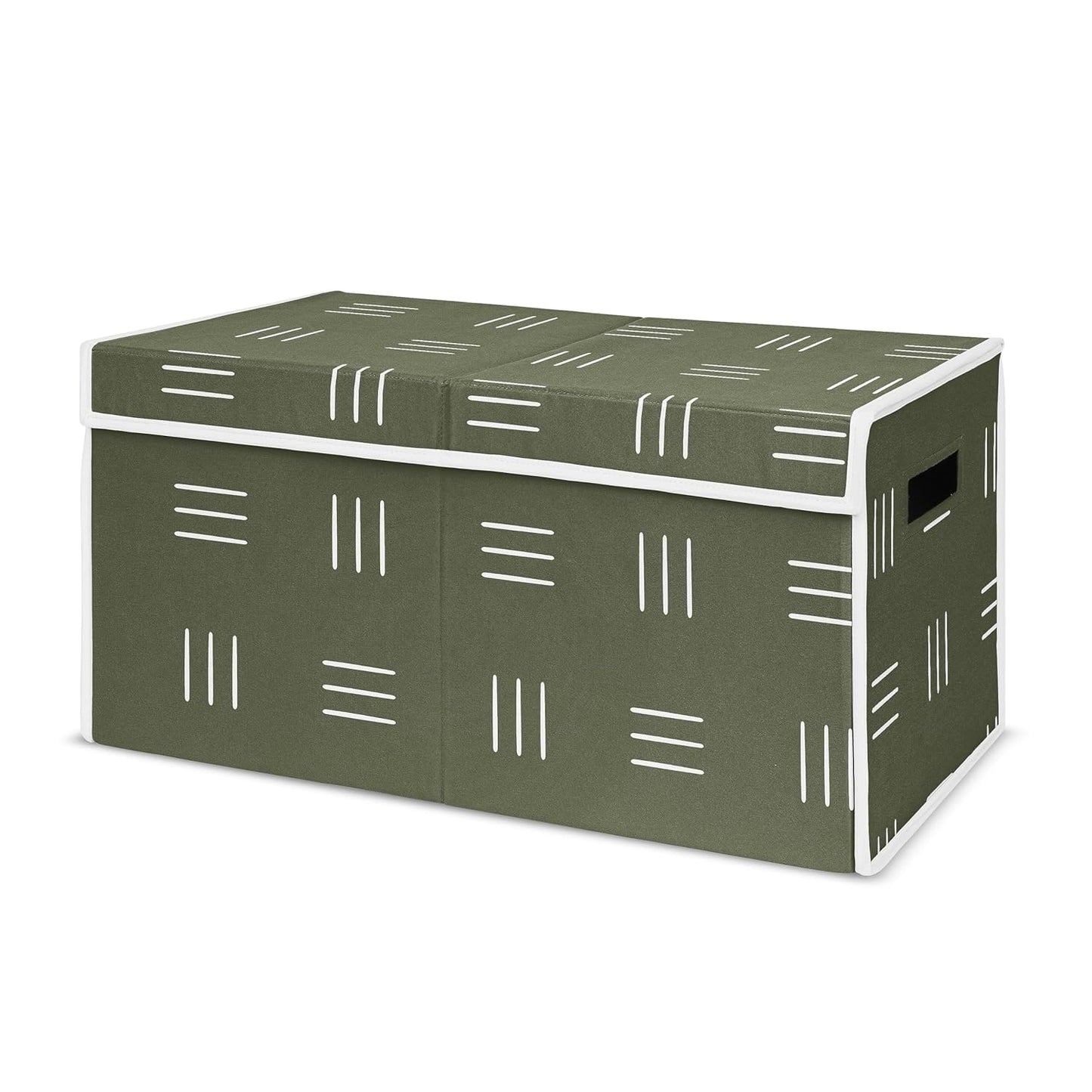 Hunter Green Fabric Toy Bin for Nursery by Sweet Jojo Designs