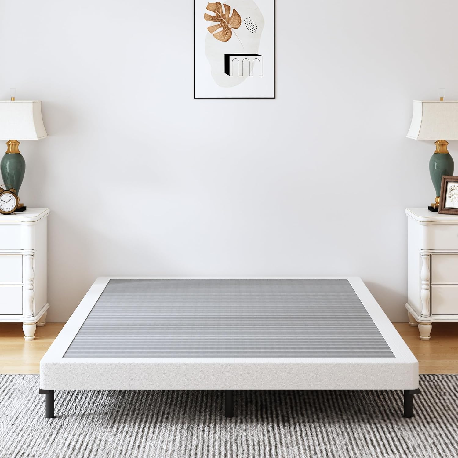 Box Spring Queen 3 Inch Metal Size with Easy Assembly and Noise Free