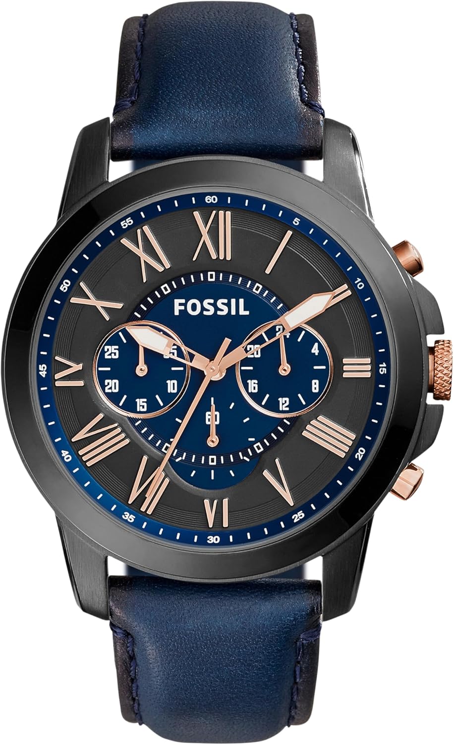 Fossil Men's Grant Quartz Chronograph Watch with Big Face Style