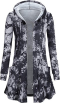 Miusey Womens Zip Up Long Hoodie Jacket Tunic Sweatshirt - Lightweight