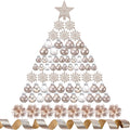 Champagne Gold Christmas Ball Ornaments Set - 74 Piece Holiday