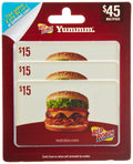 Red Robin Gift Cards Multipack of 3 for Gourmet Burgers Lovers
