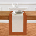Solino Home Linen Table Runner 14 x 36 in - Contempo Cinnamon Natural