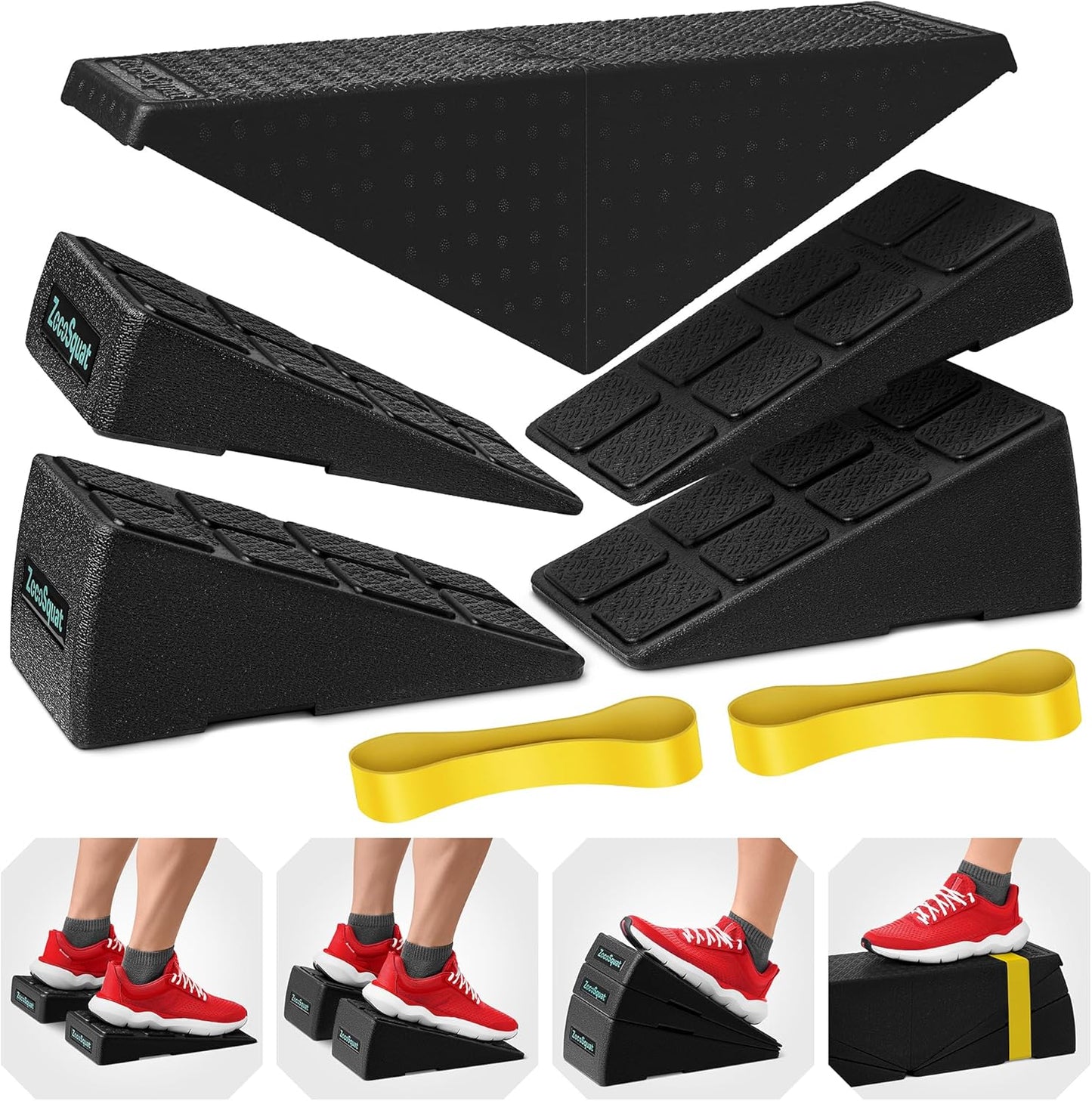Squat Wedge Block for Calf Stretching and Ankle Mobility