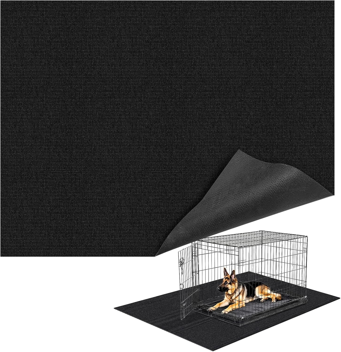 Extra Large Waterproof Non-Slip Dog Crate Mat for Floor Protection