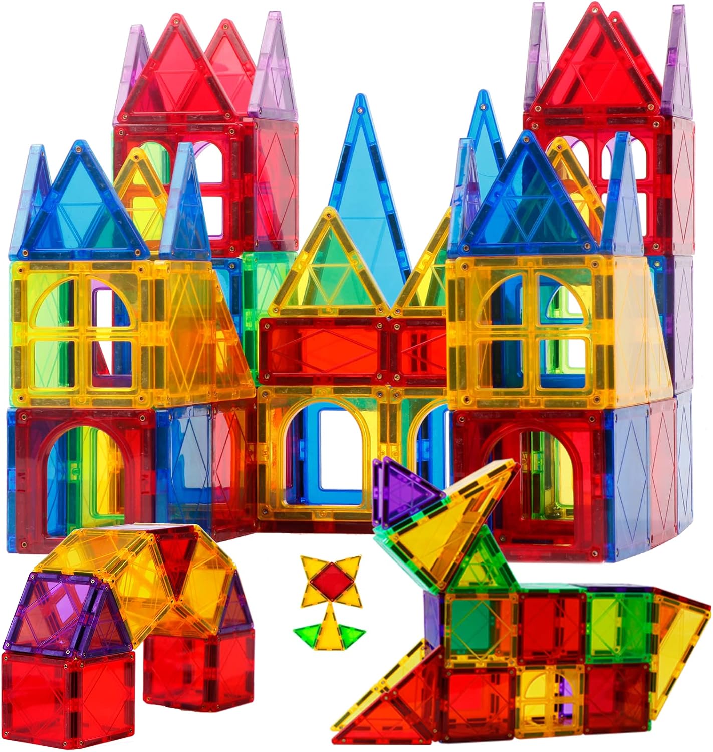 MAGBLOCK Magnetic Tiles Toys for Kids - 100 Pcs Building Set