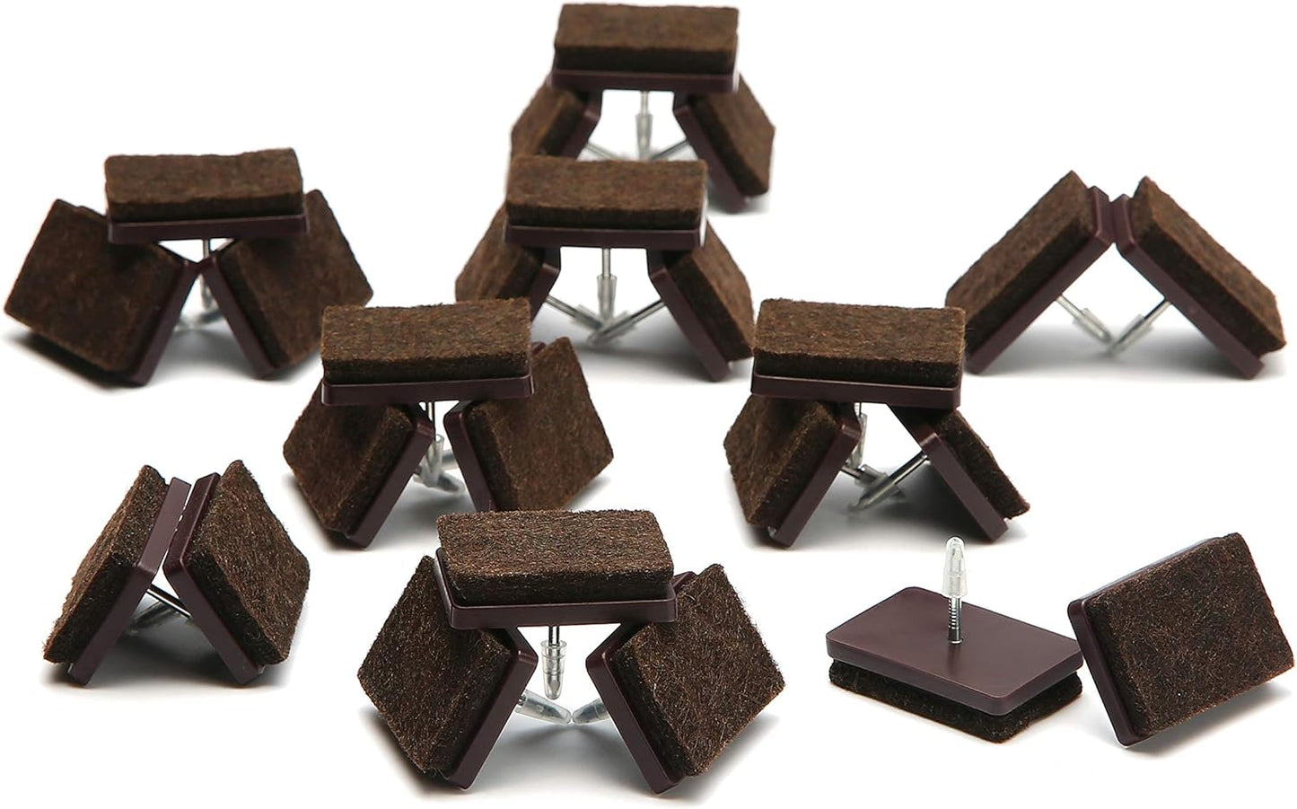 Nail-On Felt Pads - Floor Protectors for Furniture Legs by Furnigear