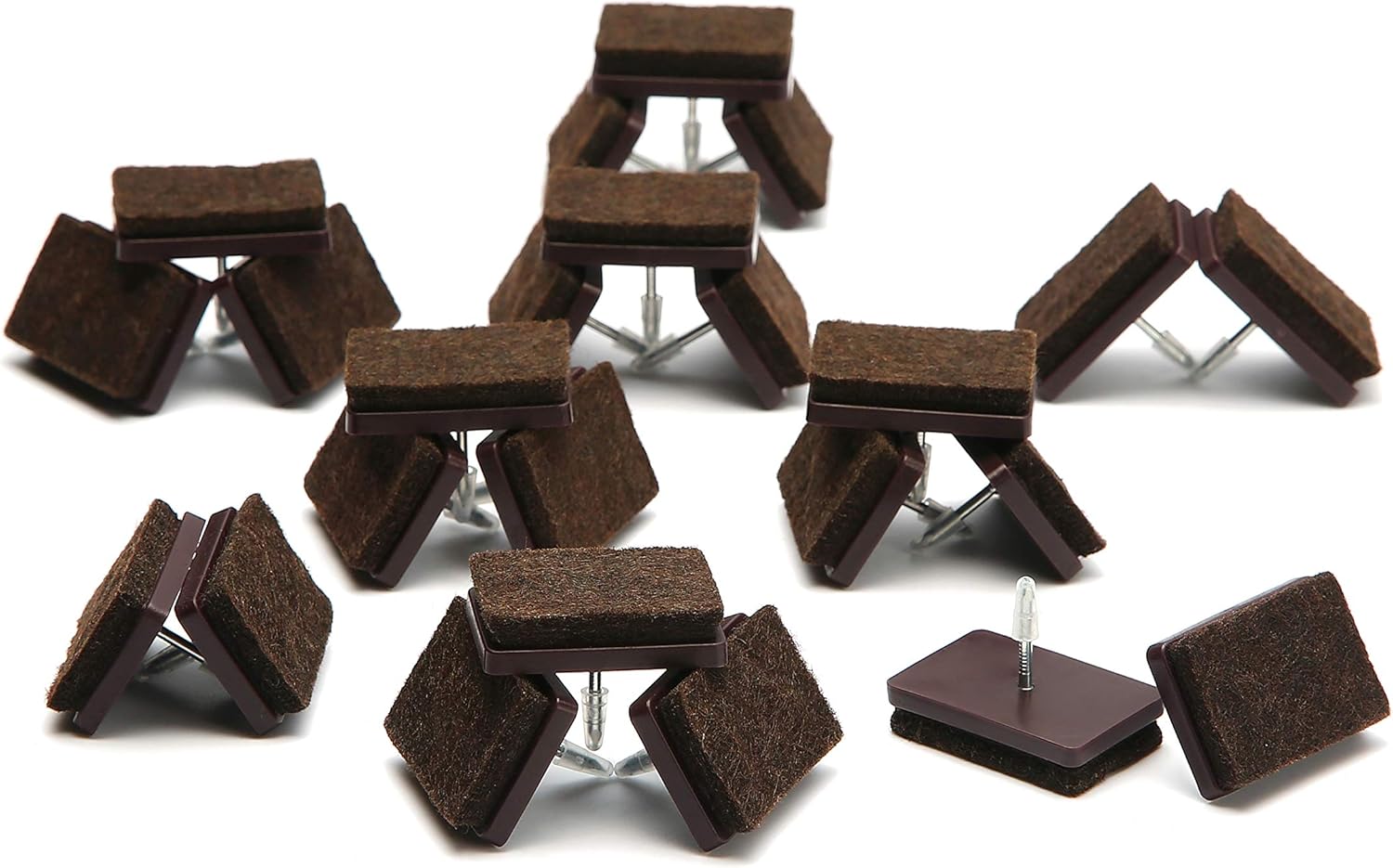 Nail-On Felt Pads - Floor Protectors for Furniture Legs by Furnigear