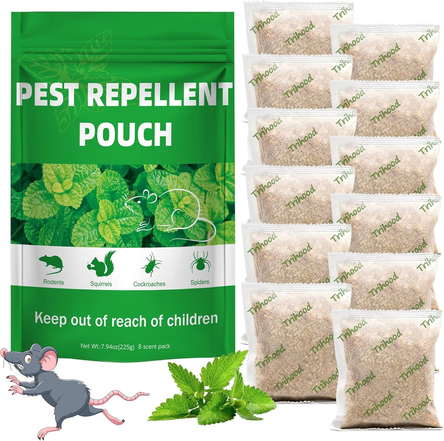 12-Pack Peppermint Oil Pest Repellent - Trihood