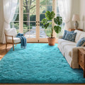 6x9 Ft Large Shag Rug Teal - Ultra Soft Fluffy Area Carpet