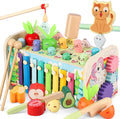 10 in 1 Montessori Toys for Toddlers - Multi Activity Wooden Learning