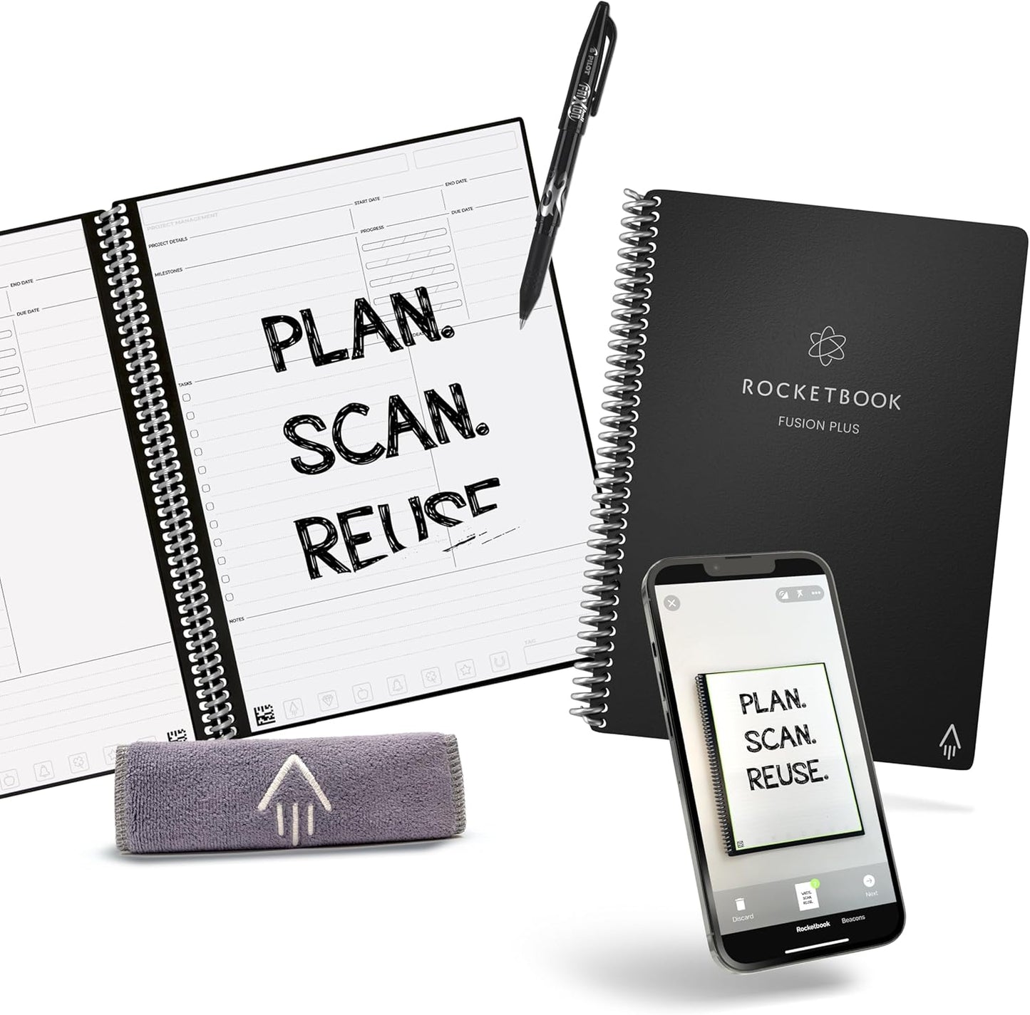 Rocketbook Smart Reusable Notebook Fusion Plus for Planning