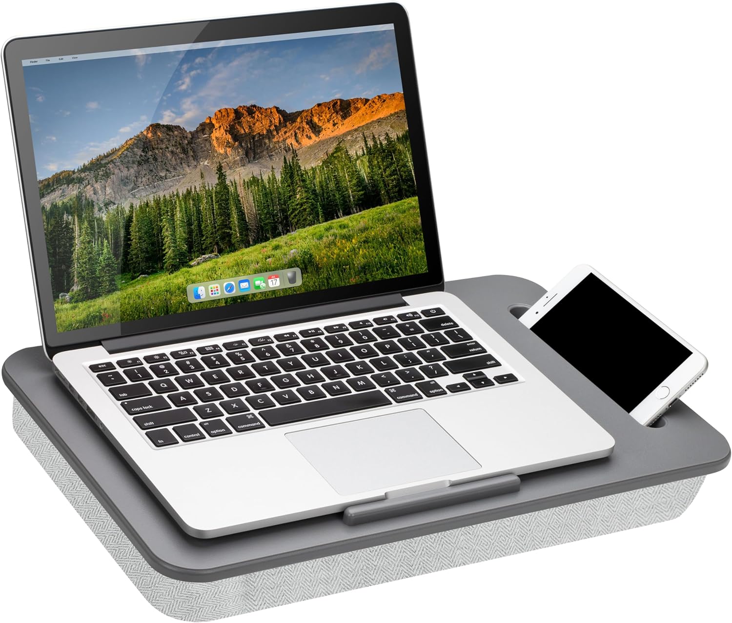 Stay Organized & Productive with LapGear Gray Lap Desk!