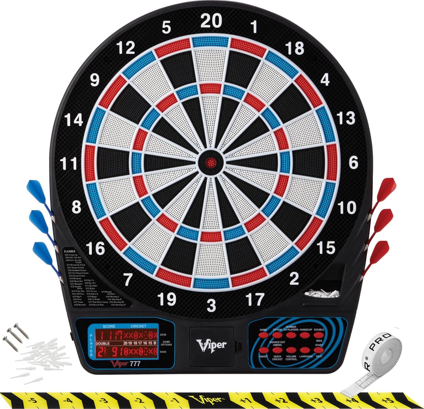 Viper 777 Electronic Dart Board - Top Quality for Fun Play