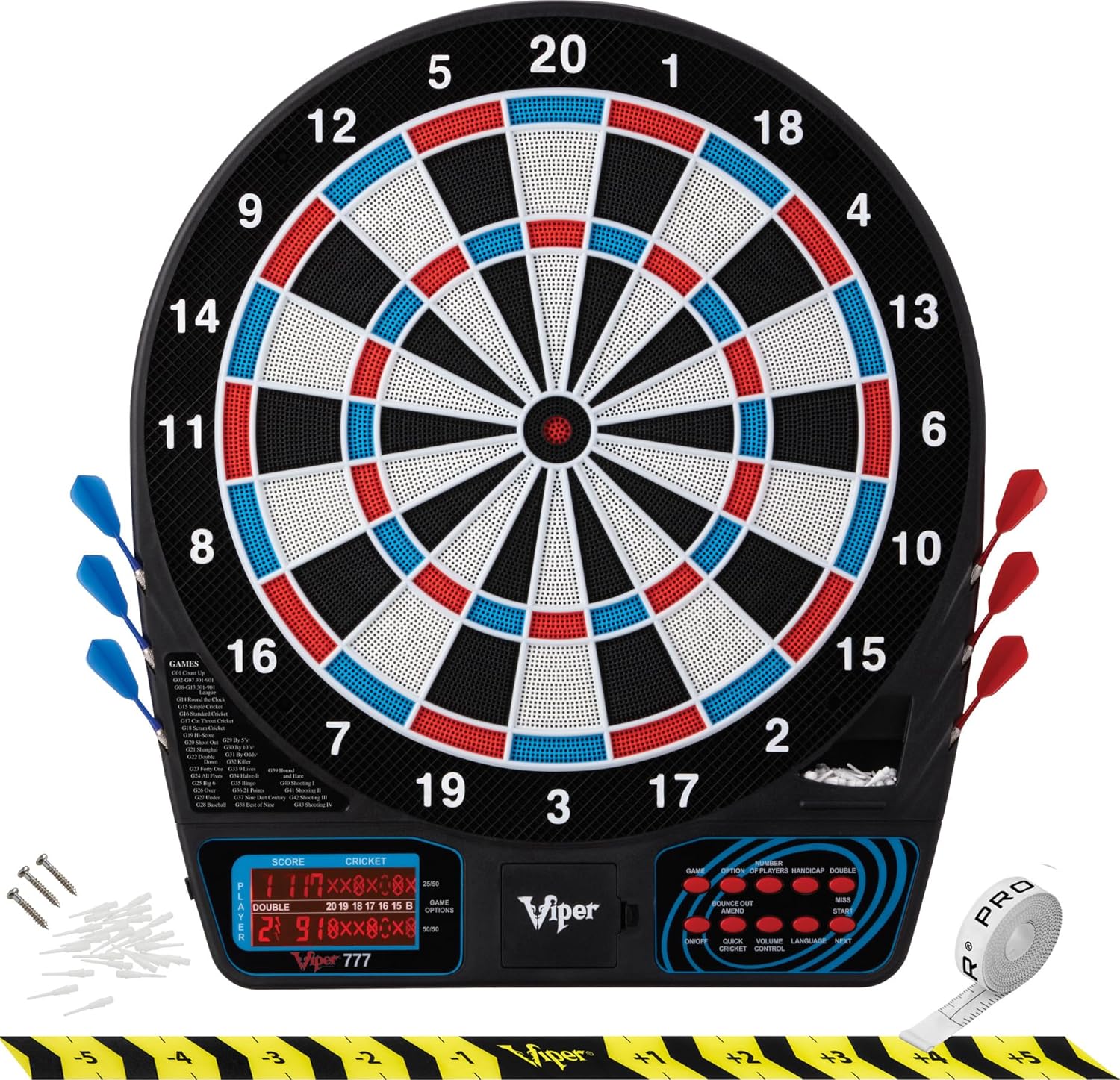 Viper 777 Electronic Dart Board - Top Quality for Fun Play