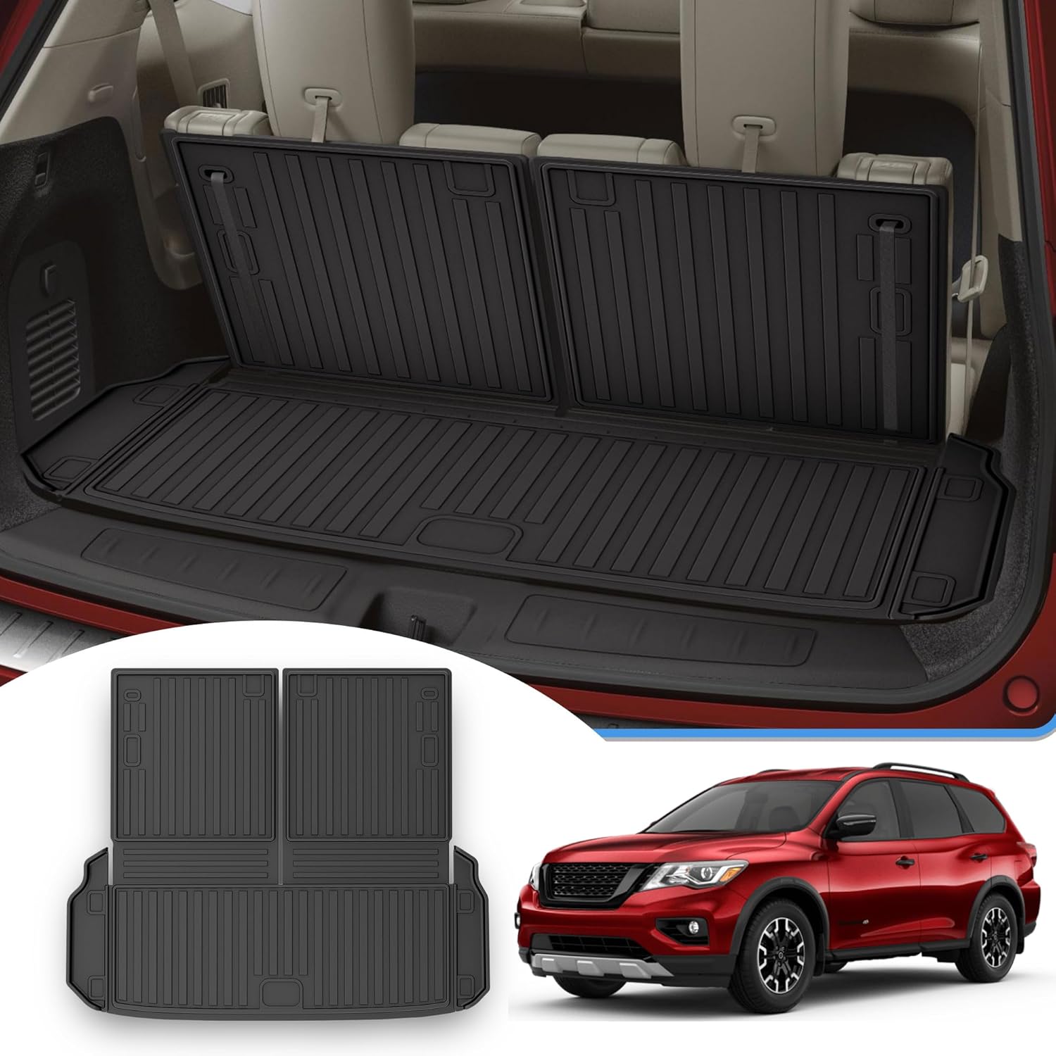 Cargo Mat & Backrest Mat for 2013-2020 Nissan Pathfinder