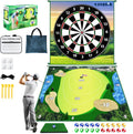 Golf Chipping Game with Hitting Mat 70x70 Double Sided Practice Mat