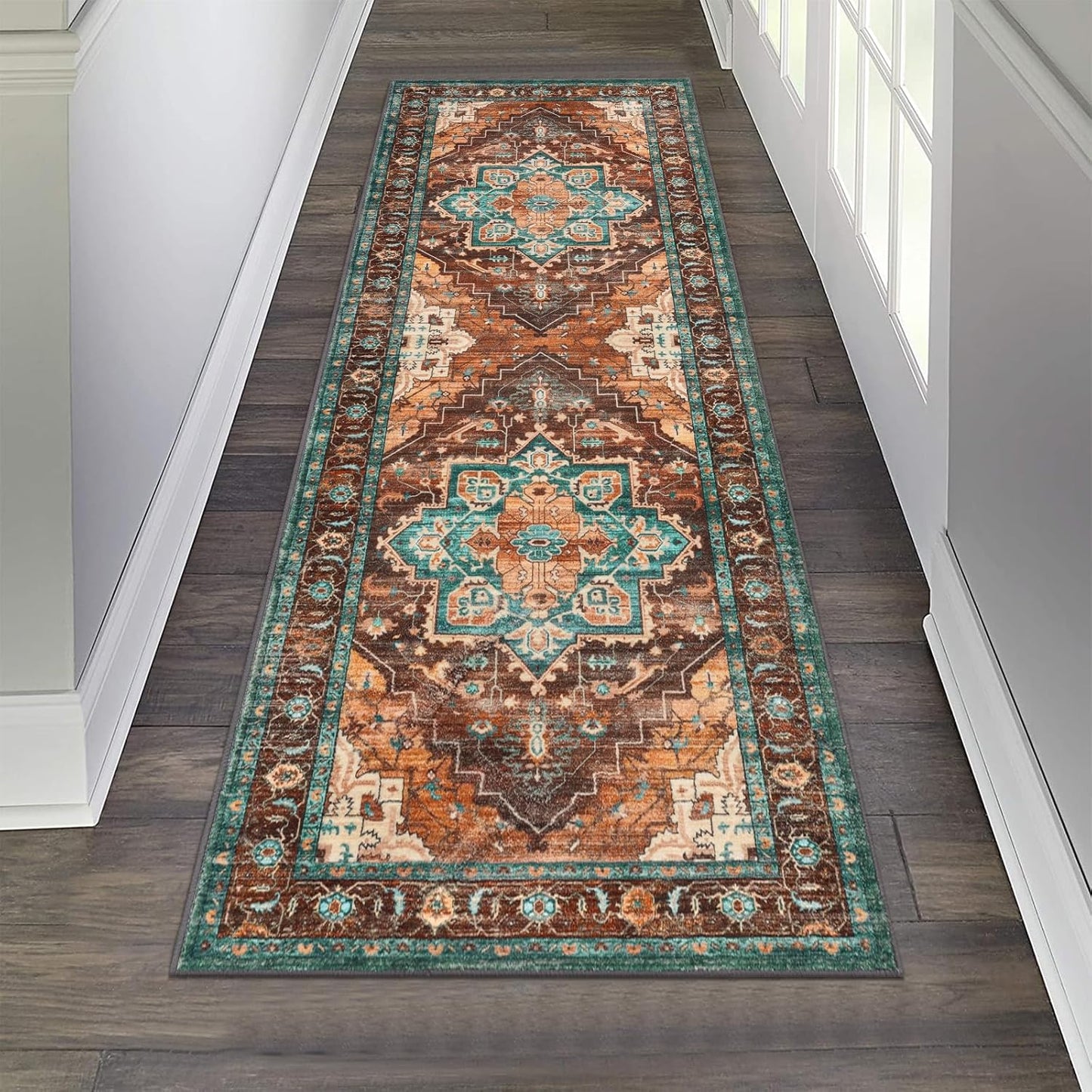 Pauwer 2x6 Non Slip Runner Rug for Vintage Home Decor