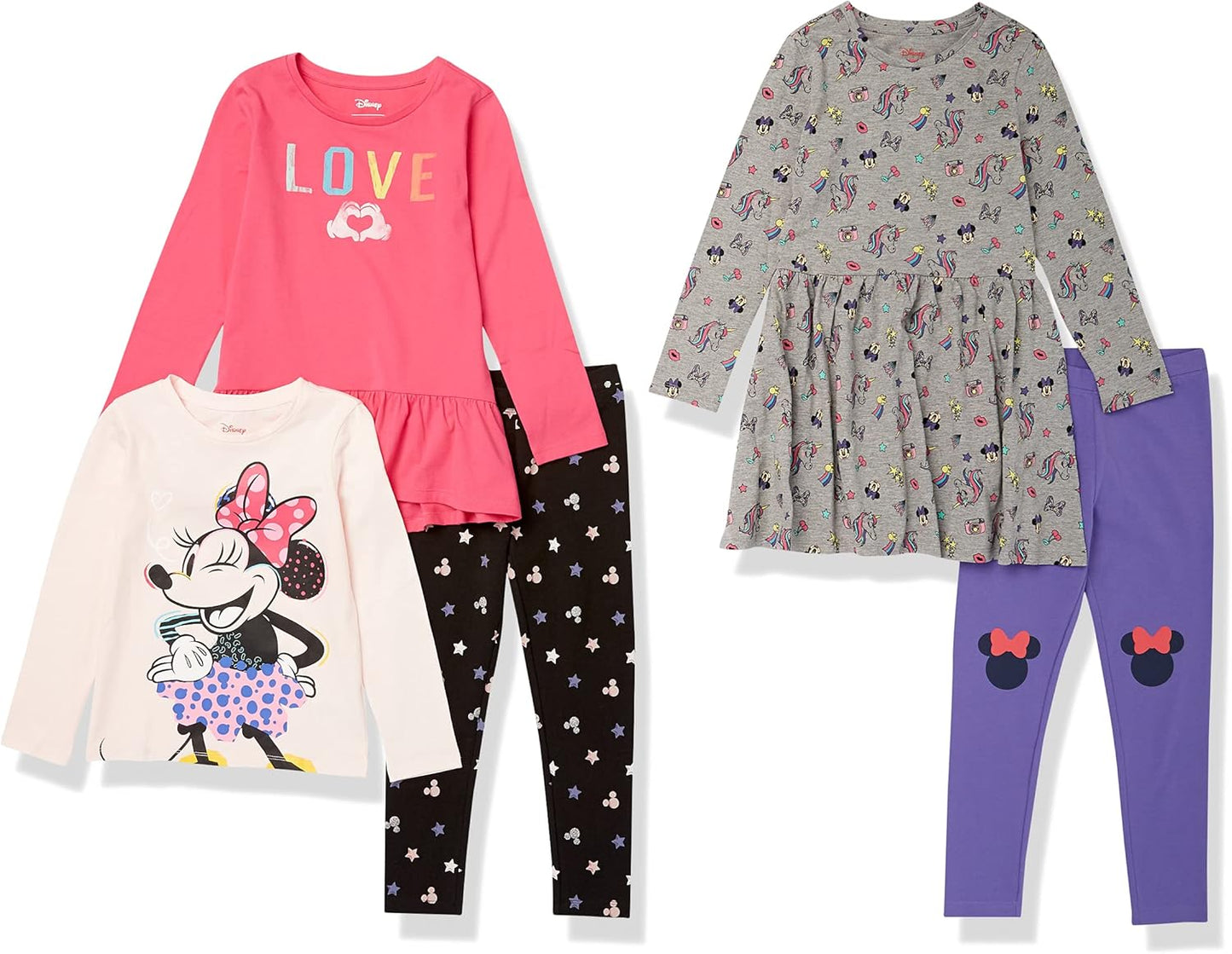 Mix-and-Match Outfit Sets for Girls and Toddlers with Disney Themes