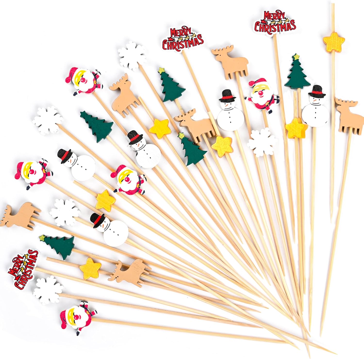 Handmade Xmas Cocktail Picks - Festive Variety!