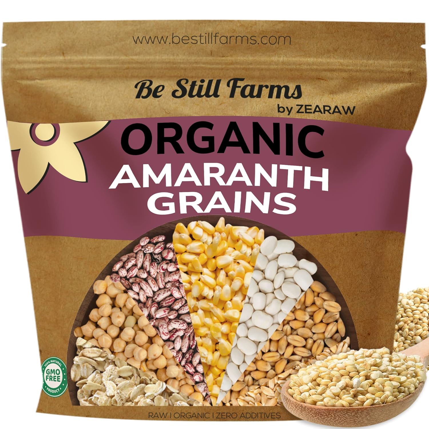 Organic Amaranth Grain by Be Still Farms - Nutrient-Dense Superfood