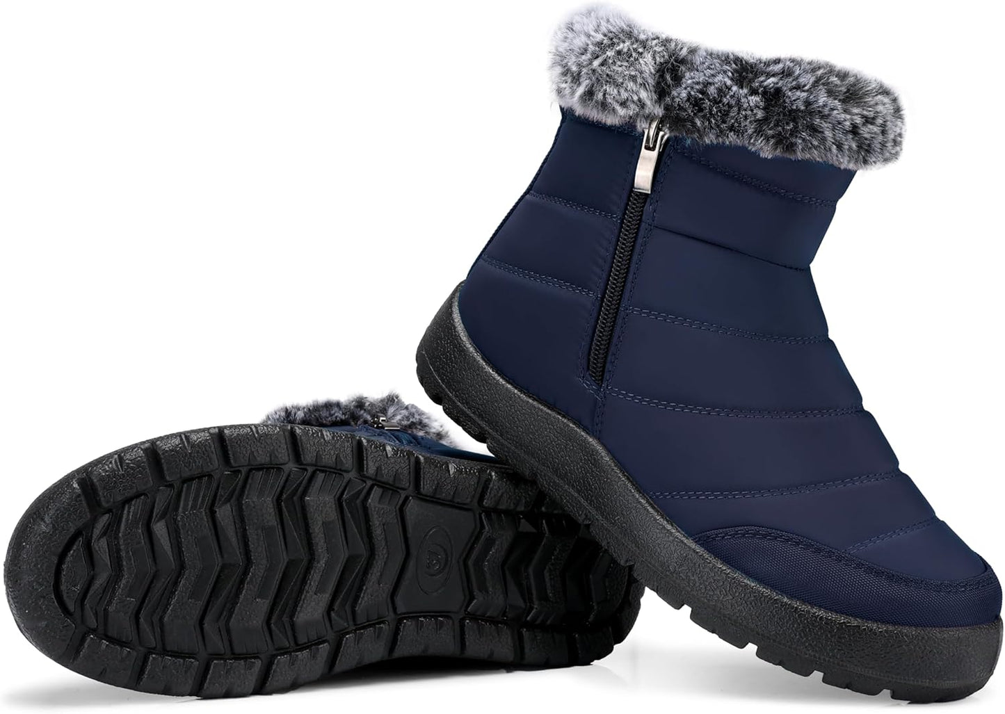 SHIBEVER Women Winter Snow Boots: Waterproof Warm Ankle Booties