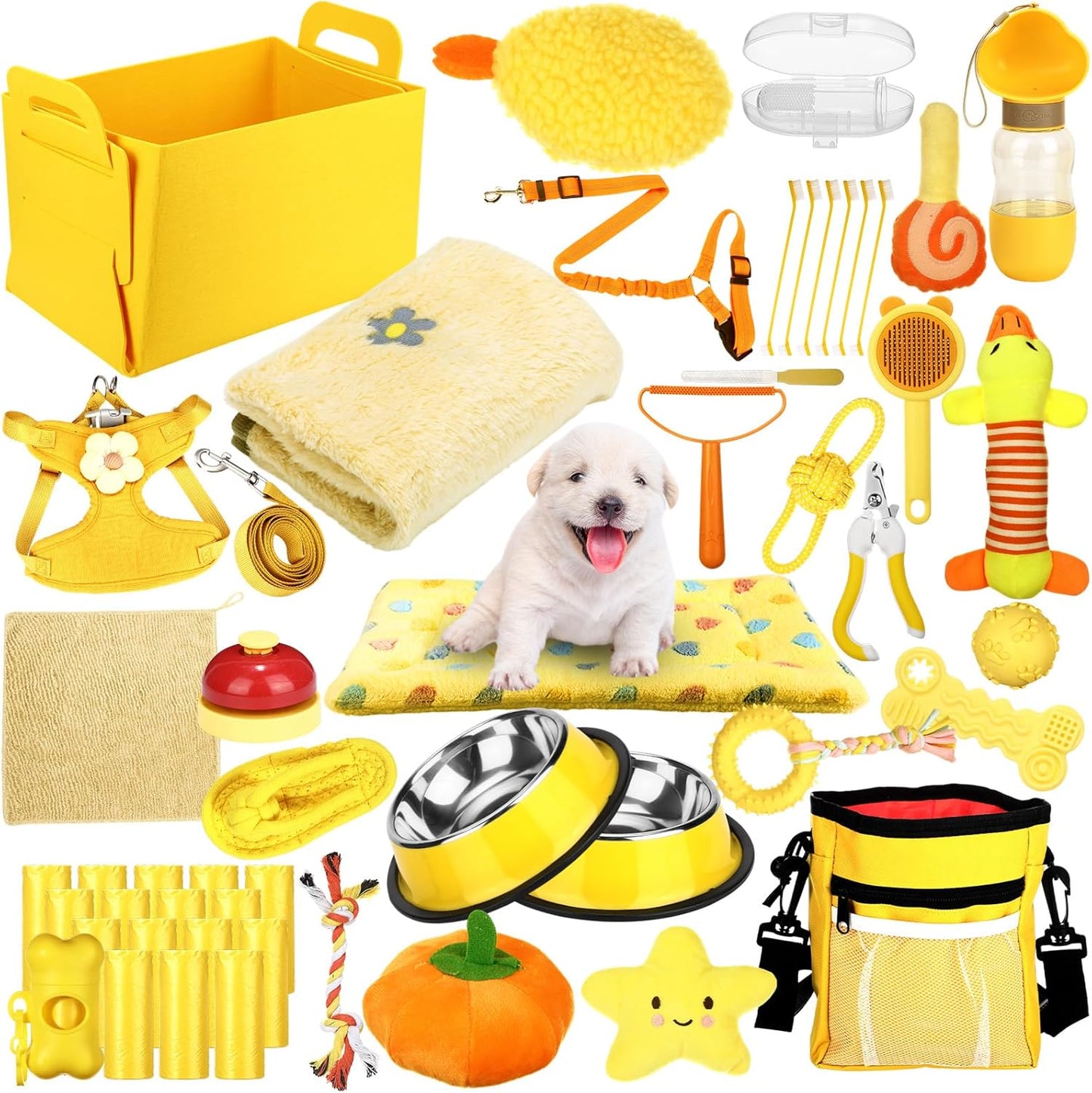 Puppy Supplies Starter Kit for Small Dogs with Essential Accessories